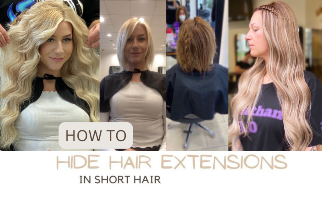 Wie man Extensions in sehr kurzem Haar versteckt