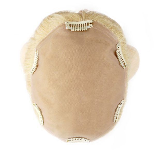 ST6x7 Clip-in Silk Top Human Hair Topper for Women Wholesale C613 (4)