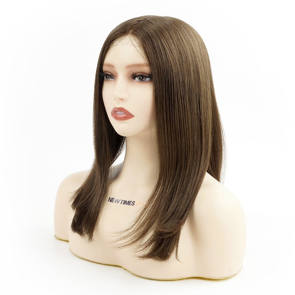 NATALIE Medizinische Perücken Premium Mongolisches Remy Haar für kaukasische Frauen Newtimes Hair (3)