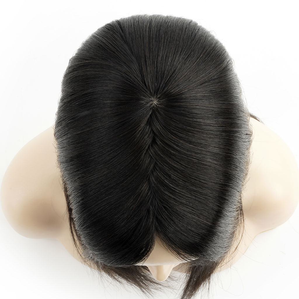 Teena Silk Top Fishnet Hair Topper realistischer Haarteil(7)