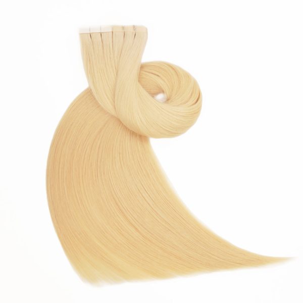 TAPE IN Hair Extensions, 7-Star Full Cuticle Human Remy Hair in blonde color
